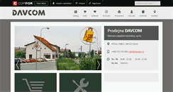 Desktop Screenshot of davcom.cz